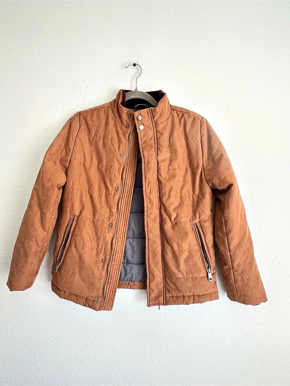 Class/Club Kids Brown Puffer Jacket Girls 10/12